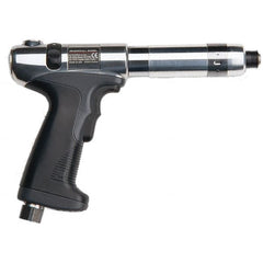 Ingersoll-Rand - 1/4" Bit Holder, 500 RPM, Pistol Grip Handle Air Screwdriver - 2.7 to 9.7 In/Lb Torque, 4 CFM - Caliber Tooling