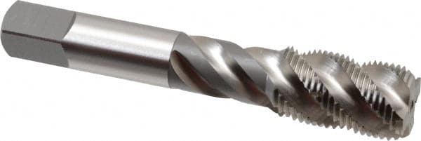 OSG - 3/4-16 UNF 4 Flute 3B Bottoming Spiral Flute Tap - High Speed Steel, Bright Finish, 4-1/4" OAL, Right Hand Flute, Right Hand Thread, H3, Series 106/107 - Caliber Tooling