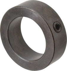 Climax Metal Products - 1-11/16" Bore, Steel, Set Screw Shaft Collar - 2-1/2" Outside Diam, 13/16" Wide - Caliber Tooling