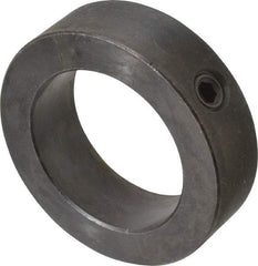 Climax Metal Products - 2-3/16" Bore, Steel, Set Screw Shaft Collar - 3-1/4" Outside Diam, 15/16" Wide - Caliber Tooling