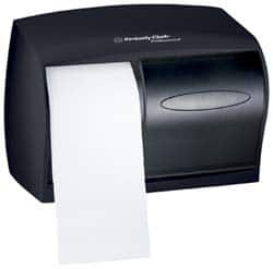 Kimberly-Clark Professional - Coreless Double Roll Plastic Toilet Tissue Dispenser - 7-5/8" Wide x 7-5/8" High x 6" Deep, Gray - Caliber Tooling