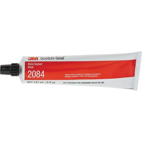 3M - 5 oz Tube Silver Caulk/Sealant - 93°C Max Operating Temp, Series 2084 - Caliber Tooling