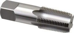 OSG - 3/4-14 NPT Thread, 5 Flute Standard Pipe Tap - 3-1/4" OAL, 1-3/8" Thread Length, 29/32" Shank Diam, Bright Finish, High Speed Steel - Exact Industrial Supply