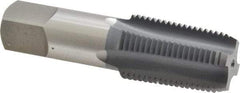 OSG - 1/2-14 NPTF Thread, 4 Flute Standard Pipe Tap - 3-1/8" OAL, 1-3/8" Thread Length, 11/16" Shank Diam, elektraLUBE Finish, High Speed Steel - Exact Industrial Supply