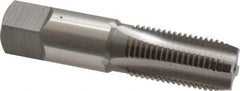 OSG - 1/4-18 NPS Thread, 4 Flute Standard Pipe Tap - 2-7/16" OAL, 1-1/16" Thread Length, 9/16" Shank Diam, Bright Finish, High Speed Steel - Exact Industrial Supply