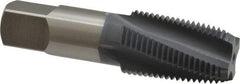 OSG - 1/2-14 NPT, 15° Helix, 4 Flutes, Bottoming Chamfer, elektraLUBE Finish, High Speed Steel, Spiral Flute Pipe Tap - Right Hand Flute, 11/16" Shank Diam, 1-3/8" Thread Length, 0.4687" Projection, 0.515" Square Size, - Exact Industrial Supply