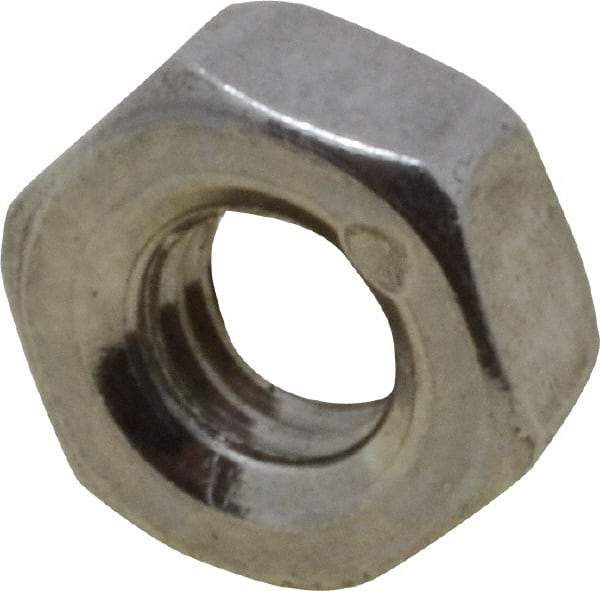 Value Collection - M3x0.50 Metric Coarse Stainless Steel Right Hand Hex Nut - 5.5mm Across Flats, 2.4mm High, Uncoated - Caliber Tooling