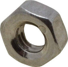 Value Collection - M3x0.50 Metric Coarse Stainless Steel Right Hand Hex Nut - 5.5mm Across Flats, 2.4mm High, Uncoated - Caliber Tooling