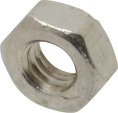 Value Collection - M3.5x0.60 Metric Coarse Stainless Steel Right Hand Hex Nut - 6mm Across Flats, 2.8mm High, Uncoated - Caliber Tooling