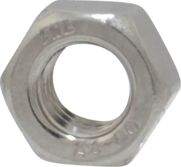 Value Collection - M5x0.80 Metric Coarse Stainless Steel Right Hand Hex Nut - 8mm Across Flats, 4mm High, Uncoated - Caliber Tooling