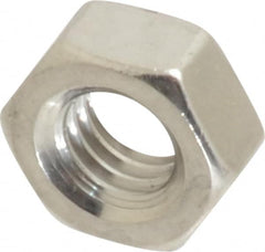 Value Collection - M6x1.00 Metric Coarse Stainless Steel Right Hand Hex Nut - 10mm Across Flats, 5mm High, Uncoated - Caliber Tooling