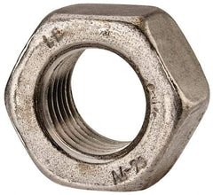 Value Collection - M27x3.00 Metric Coarse Stainless Steel Right Hand Hex Nut - 41mm Across Flats, 22mm High, Uncoated - Caliber Tooling