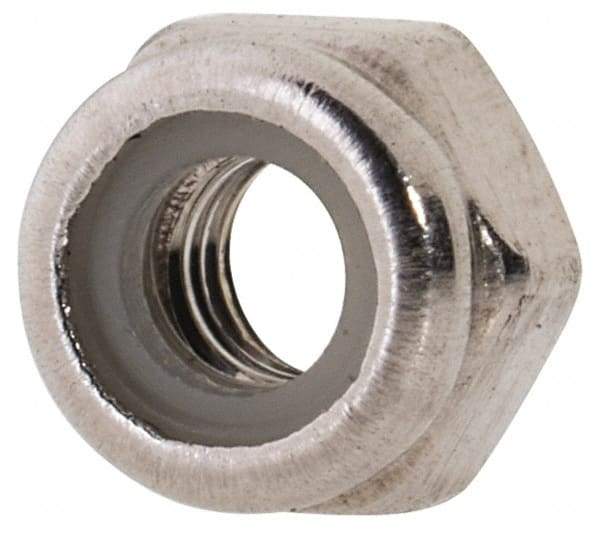 Value Collection - M3x0.50 Metric Coarse 316 & Austenitic Grade A4 Hex Lock Nut with Nylon Insert - 4mm High, Uncoated - Caliber Tooling