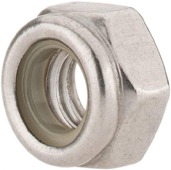 Value Collection - M6x1.00 Metric Coarse 316 & Austenitic Grade A4 Hex Lock Nut with Nylon Insert - 6mm High, Uncoated - Caliber Tooling