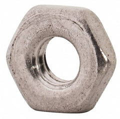 Value Collection - M2.5x0.45 Metric Coarse Stainless Steel Right Hand Hex Jam Nut - 5mm Across Flats, 1.6mm High, Uncoated - Caliber Tooling