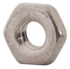 Value Collection - M3x0.50 Metric Coarse Stainless Steel Right Hand Hex Jam Nut - 5.5mm Across Flats, 1.8mm High, Uncoated - Caliber Tooling