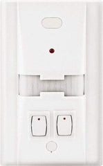 Hubbell Wiring Device-Kellems - 1,000 Square Ft. Coverage, Infrared Motion Sensor Wall Switch - 600 at 120 V Incandescent, 1,000 at 120 V and 1,800 at 277 V Fluorescent, 120 to 277 VAC, White - Caliber Tooling