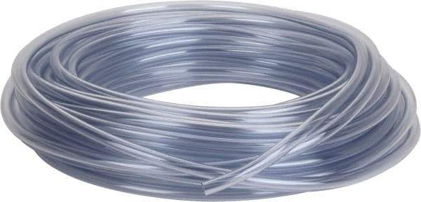 Parker - 3/8" ID x 1/2" OD, 1/16" Wall Thickness, 100' Long, Vinyl Tube - Clear, 45 Max psi, -40 to 150°F - Caliber Tooling