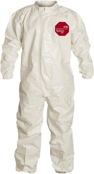 Dupont - Pack of (6), Size L Tychem Coveralls - Exact Industrial Supply