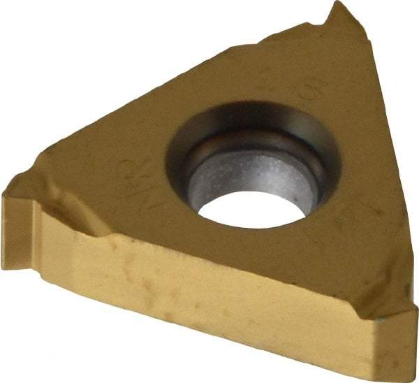 Seco - 16NR Internal Right Hand 16 UN Laydown Threading Insert - Grade CP500, TiAlN/TiN Coated Carbide - Caliber Tooling