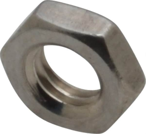 Value Collection - M5x0.80 Metric Coarse Stainless Steel Right Hand Hex Jam Nut - 8mm Across Flats, 2.7mm High, Uncoated - Caliber Tooling