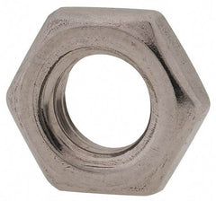 Value Collection - M8x1.25 Metric Coarse Stainless Steel Right Hand Hex Jam Nut - 13mm Across Flats, 4mm High, Uncoated - Caliber Tooling