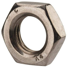 Value Collection - M16x2.00 Metric Coarse Stainless Steel Right Hand Hex Jam Nut - 24mm Across Flats, 8mm High, Uncoated - Caliber Tooling