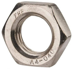 Value Collection - M24x3.00 Metric Coarse Stainless Steel Right Hand Hex Jam Nut - 36mm Across Flats, 12mm High, Uncoated - Caliber Tooling