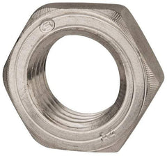 Value Collection - M36x4.00 Metric Coarse Stainless Steel Right Hand Hex Jam Nut - 55mm Across Flats, 18mm High, Uncoated - Caliber Tooling