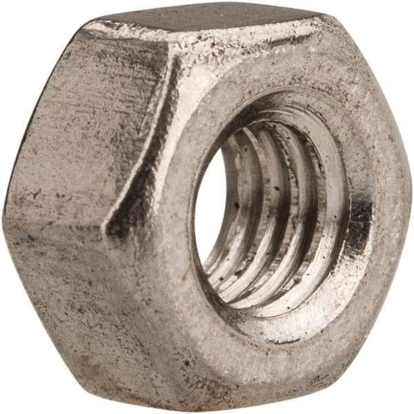 Value Collection - M4x0.70 Metric Coarse Stainless Steel Right Hand Heavy Hex Nut - 7mm Across Flats, 4mm High, Uncoated - Caliber Tooling