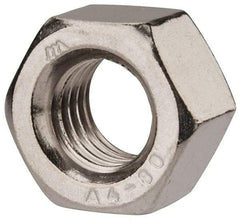 Value Collection - M12x1.75 Metric Coarse Stainless Steel Right Hand Heavy Hex Nut - 19mm Across Flats, 12mm High, Uncoated - Caliber Tooling