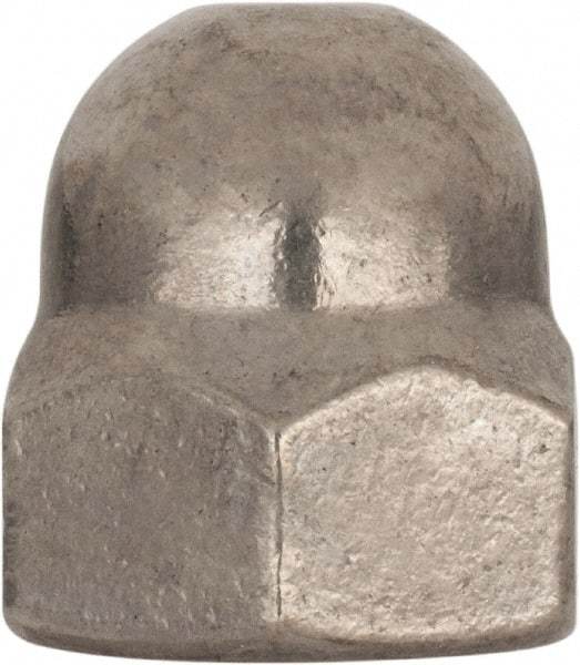 Value Collection - M20x2.5 Metric Coarse, 30mm Width Across Flats, Uncoated, Stainless Steel Acorn Nut - 34mm Overall Height, Austenitic A4, DIN 1587 - Caliber Tooling