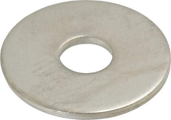 Value Collection - M12 Screw, Grade 18-8 Stainless Steel Fender Flat Washer - 13mm ID x 40mm OD, 2.5mm Thick, Plain Finish - Caliber Tooling