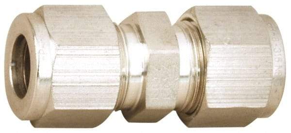 Parker - 3/4" OD, Stainless Steel Union - -425 to 1,200°F, 1-1/16" Hex, Comp x Comp Ends - Caliber Tooling