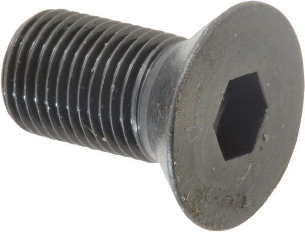 Holo-Krome - 1/2-20 UNF Hex Socket Drive, 82° Flat Screw - Alloy Steel, Black Oxide Finish, Fully Threaded, 1" OAL - Caliber Tooling