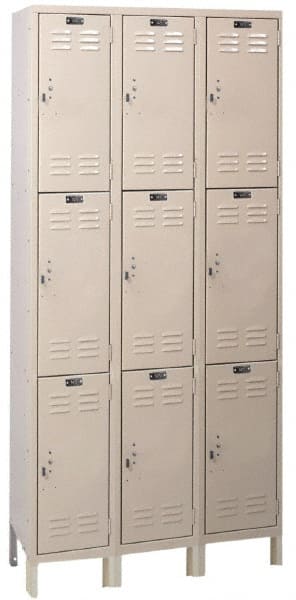 Hallowell - 9 Door, 3 Tier, ValueMax Wardrobe Lockers - Caliber Tooling