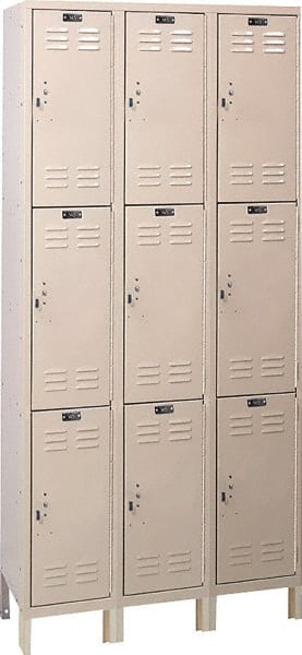 Hallowell - 9 Door, 3 Tier, ValueMax Wardrobe Lockers - Caliber Tooling