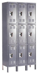 Hallowell - 9 Door, 3 Tier, Ready-Built Wardrobe & Box Lockers - Caliber Tooling