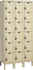 Hallowell - 18 Door, 6 Tier, Ready-Built Wardrobe & Box Lockers - Caliber Tooling