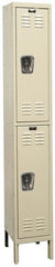 Hallowell - 2 Door, 2 Tier, Galvanite Corrosion Resistant Wardrobe & Box Lockers - Caliber Tooling