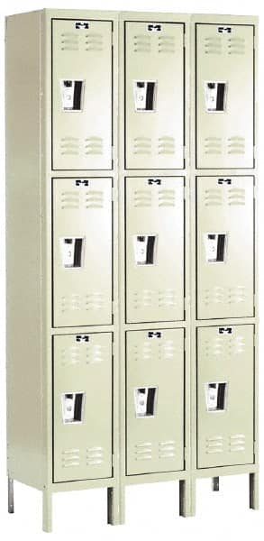 Hallowell - 9 Door, 3 Tier, Premium Wardrobe Lockers - Caliber Tooling