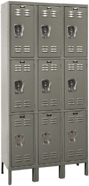 Hallowell - 9 Door, 3 Tier, Premium Wardrobe Lockers - Caliber Tooling