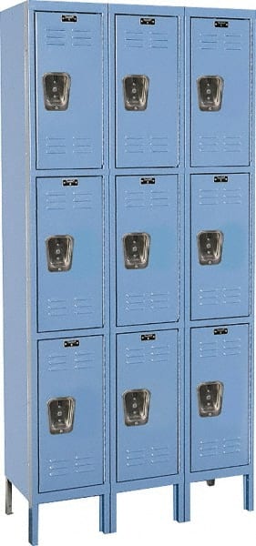 Hallowell - 9 Door, 3 Tier, Premium Wardrobe Lockers - Caliber Tooling