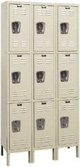 Hallowell - 9 Door, 3 Tier, Premium Wardrobe Lockers - Caliber Tooling