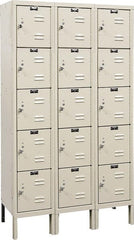 Hallowell - 15 Door, 5 Tier, Premium Box Lockers - Caliber Tooling