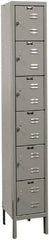 Hallowell - 6 Door, 6 Tier, Premium Box Lockers - Exact Industrial Supply