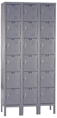 Hallowell - 18 Door, 6 Tier, Premium Box Lockers - Caliber Tooling