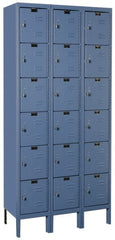 Hallowell - 18 Door, 6 Tier, Premium Box Lockers - Caliber Tooling