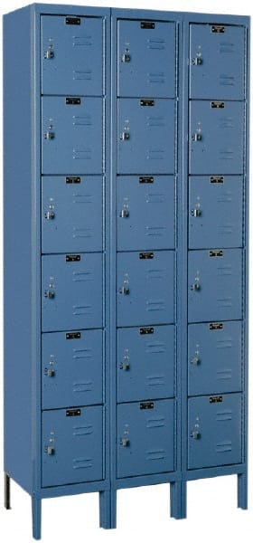 Hallowell - 18 Door, 6 Tier, Premium Box Lockers - Caliber Tooling