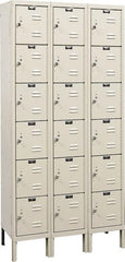 Hallowell - 18 Door, 6 Tier, Premium Box Lockers - Caliber Tooling